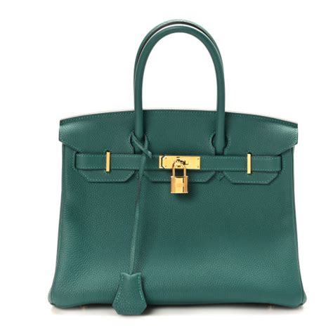 HERMES Togo Birkin 30 Malachite 1459953